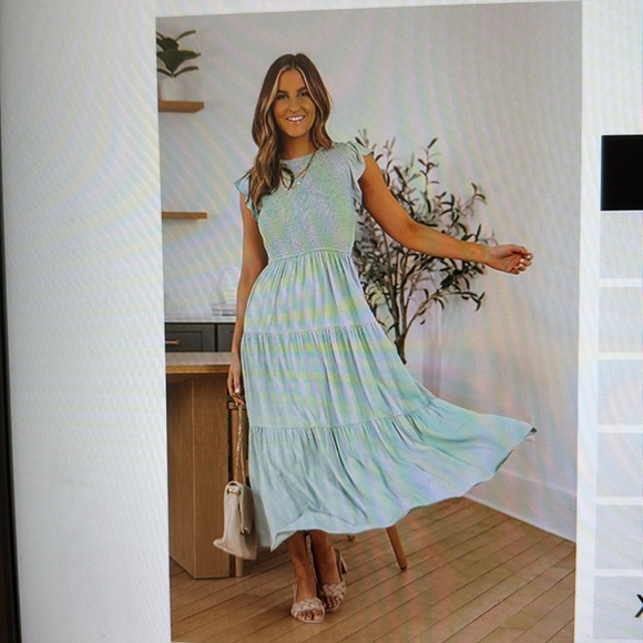 NWT Zesica Blue Sun Dress - Picture 4 of 4